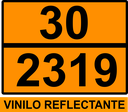 PANEL NARANJA 400X300 REFLECTANTE HOMOLOGADO -  TEXTO - 30/1299 (copia)