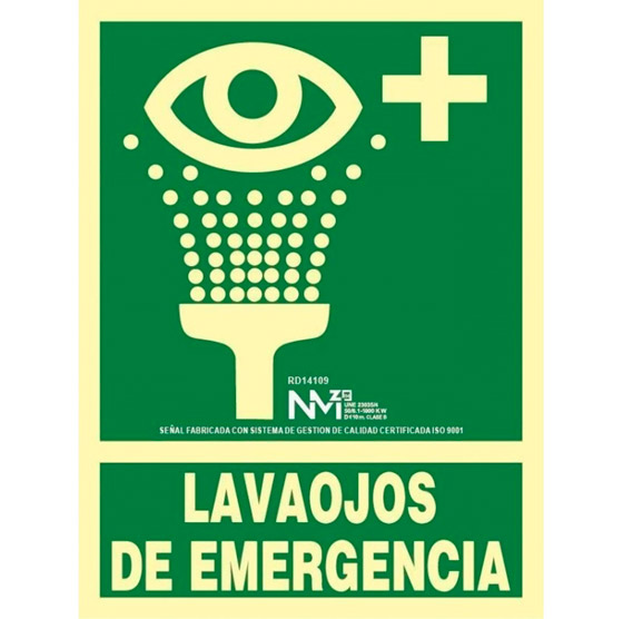 SEÑAL DUCHA DE EMERGENCIA PVC 0.7 mm 224x300 mm (copia)